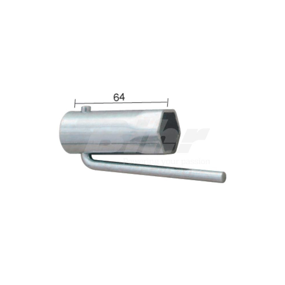 LLAVE DE BUJIA PLEGABLE 21MM
