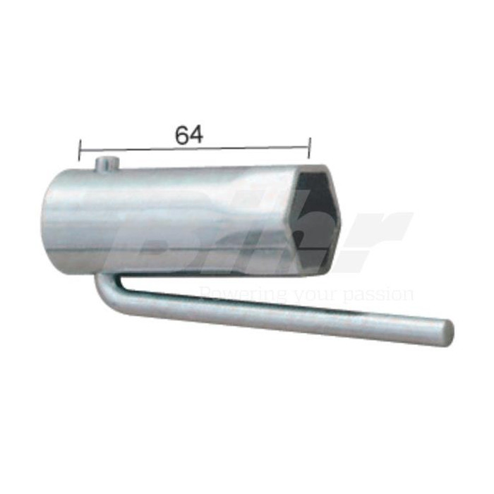 LLAVE DE BUJIA PLEGABLE 21MM