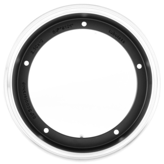 LLANTA SIP TUBELESS 2.50-10'' NEGRO/MATE FILO ALUMINIO