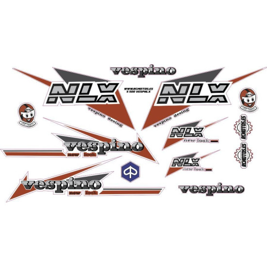 KIT PEGATINAS VESPINO NLX