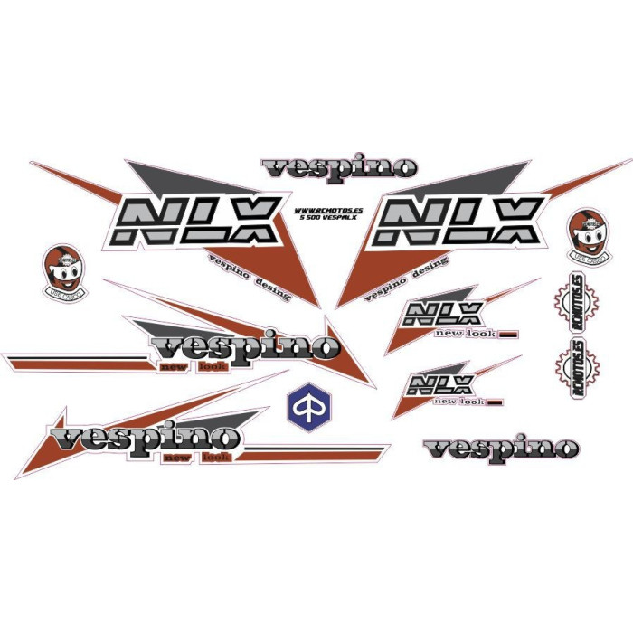 KIT PEGATINAS VESPINO NLX