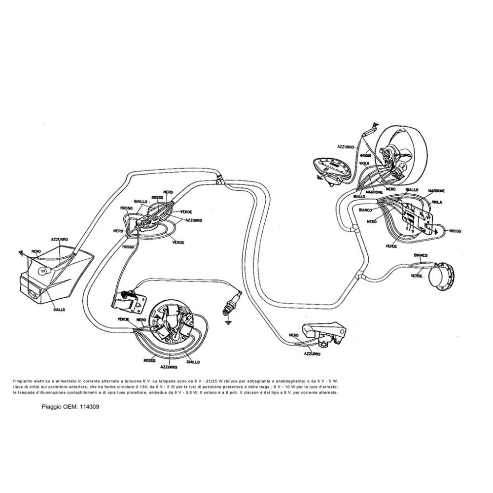 INSTALACION ELECTRICA VESPA SPRINT