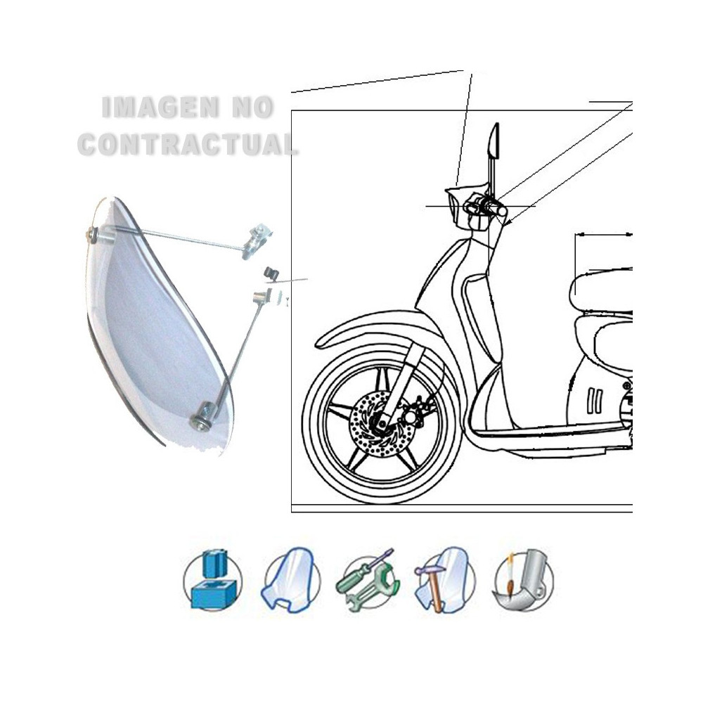 Anclajes completos Vespa PKS 125