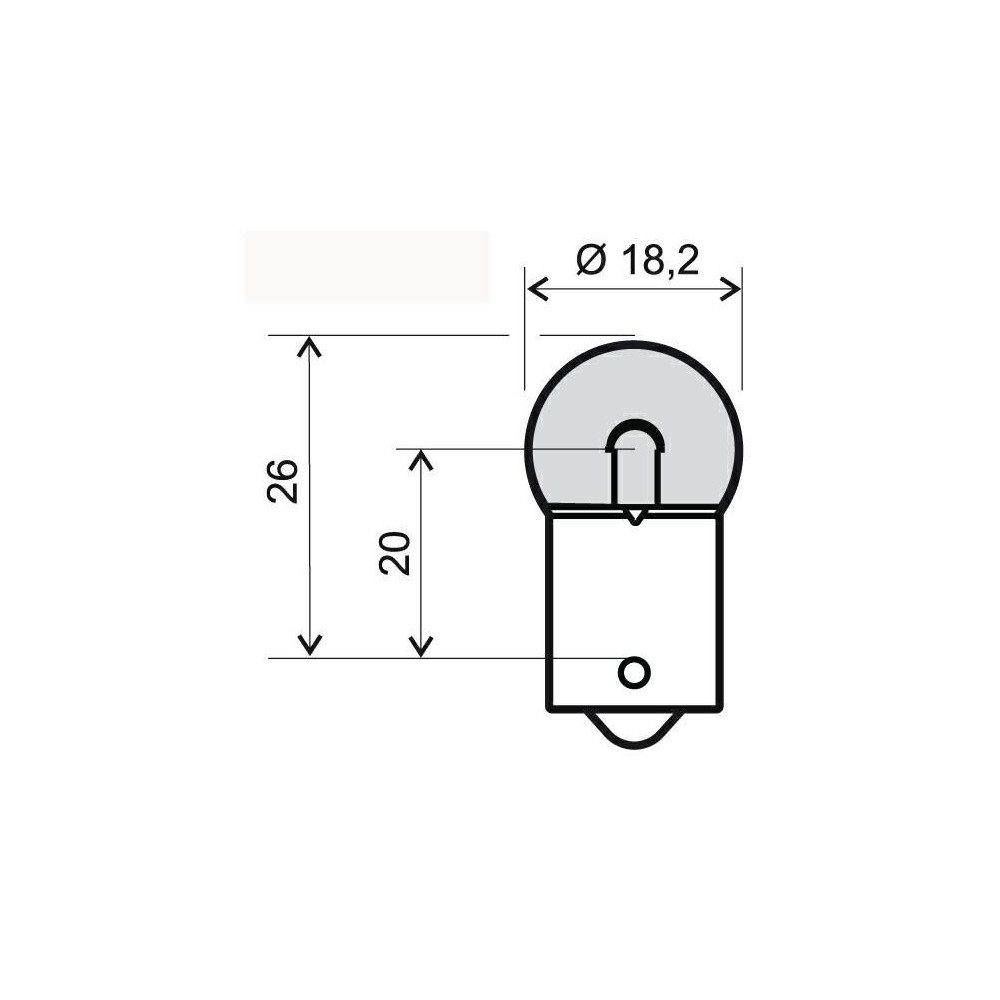 LAMPARA 12V 10W BA15S