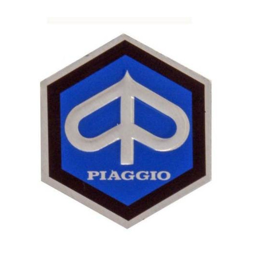 EMBLEMA HEXAGONAL. 26MM PIAGGIO