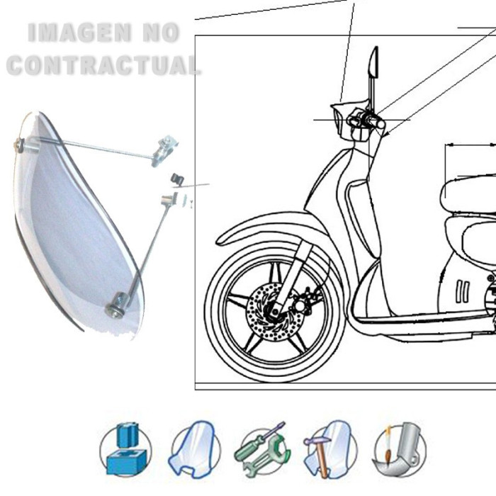 Anclajes completos Piaggio Vespa