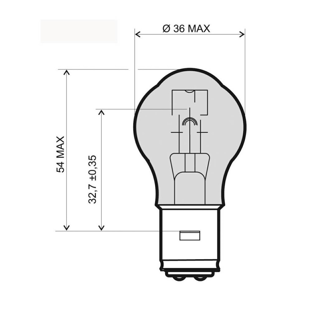 LAMPARA 6V 35/35W BA20D