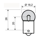 LAMPARA 6V 10W BA15S