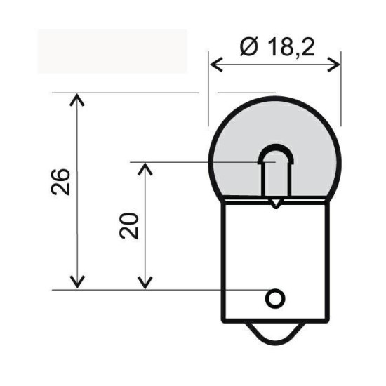 LAMPARA 6V 5W BA15S