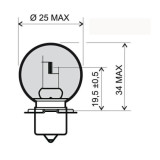 LAMPARA 6V 15W P26S